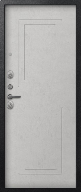 Товар Дверь A-06 черный сатин - бетон светлый DIS007337