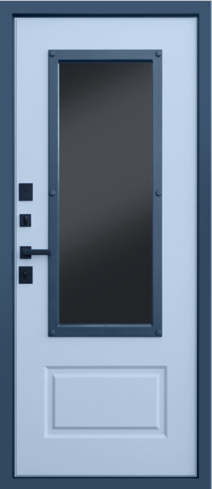 Товар Дверь Эльбрус Окном и Английской Решеткой Терморазрыв 3К DIS007257