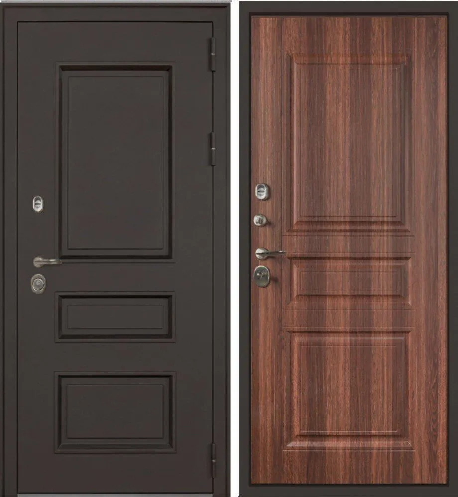 Фото Дверь Аляска Терморазрыв 3К Статус Коньяк DIS007253