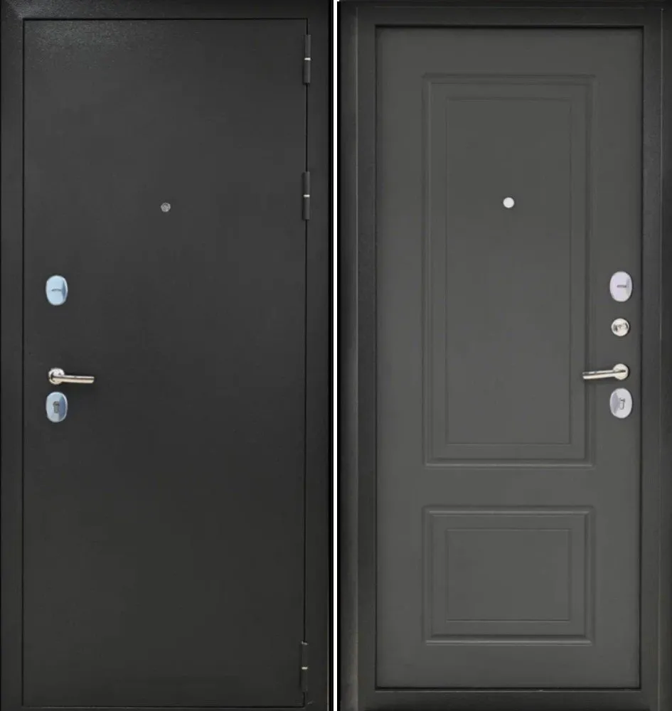 Фото Дверьберг СТАЙЛ Т90 БУКЛЕ ЧЕРНЫЙ  ЯСЕНЬ ГРАФИТ DIS007281